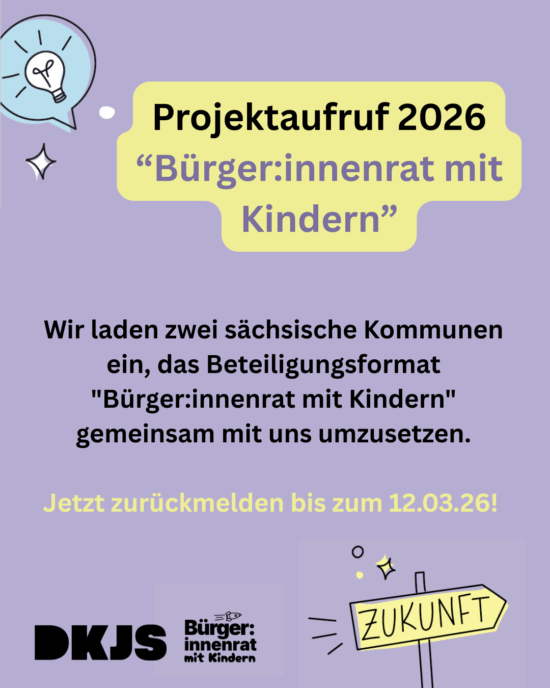 Projektaufruf 2026 – Ein „Bürger:innenrat mit Kindern“ in Ihrer Kommune