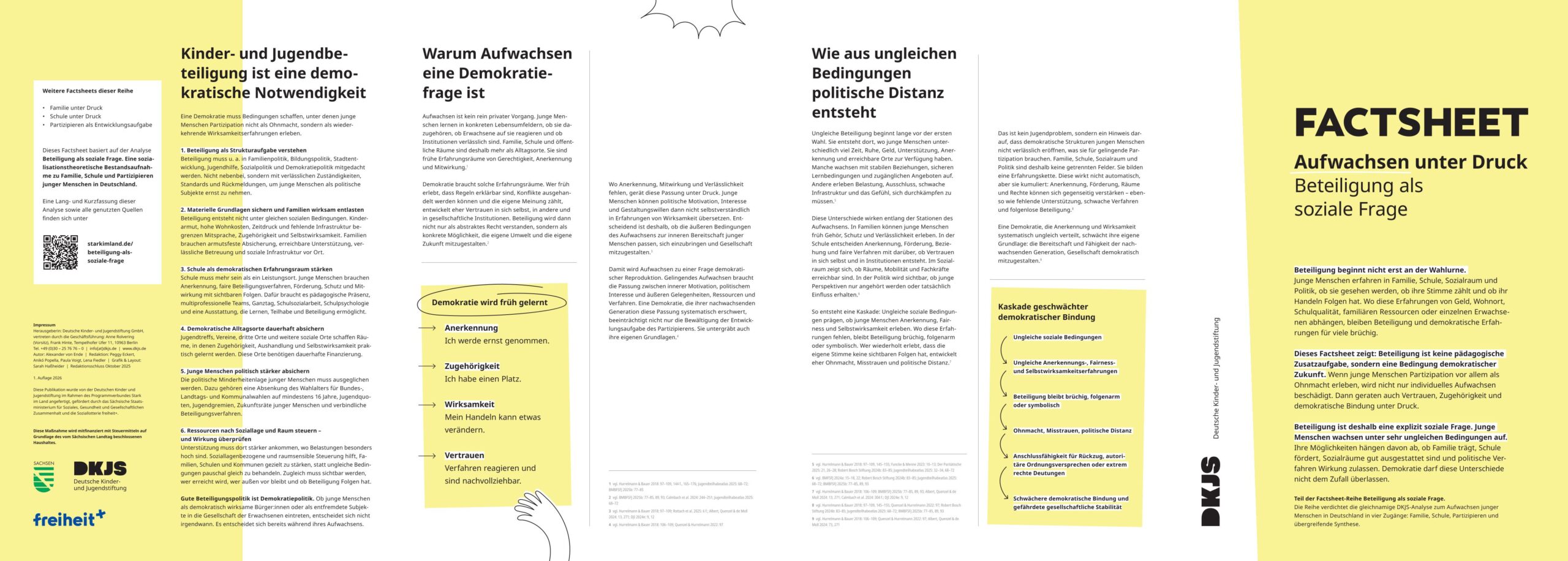 Vorschau Factsheet Aufwachsen unter Druck