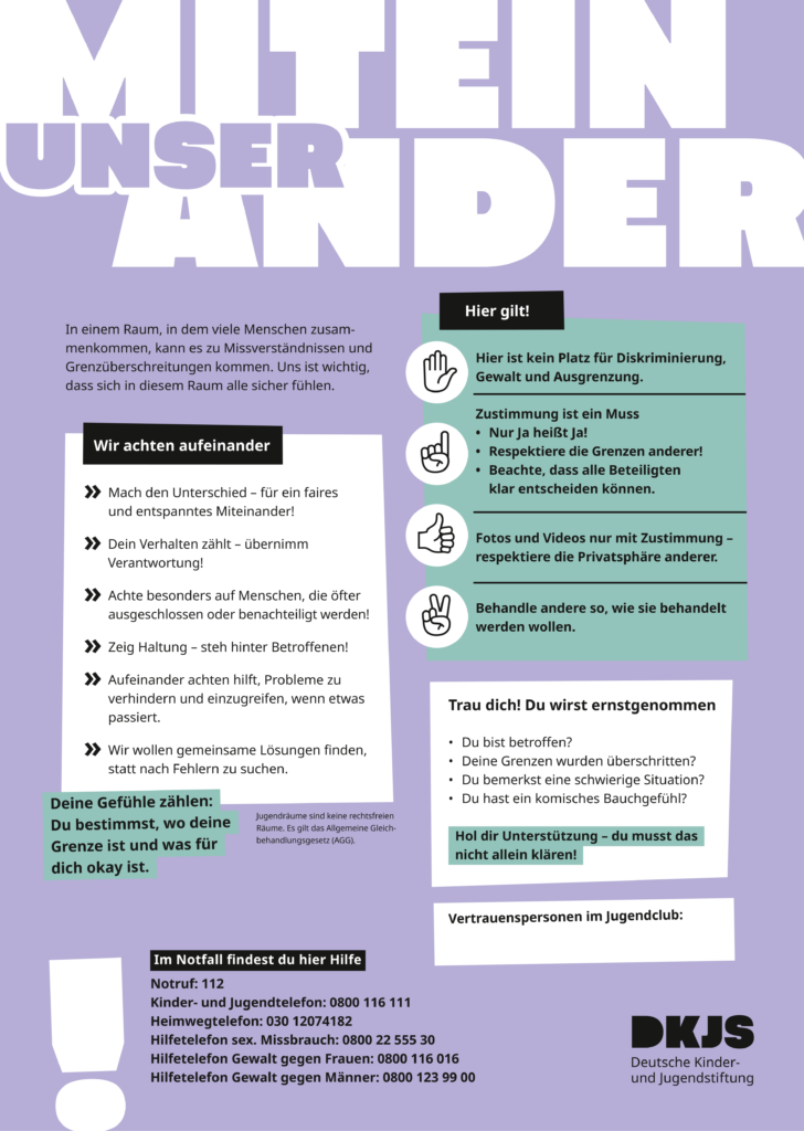 Plakat Unser Miteinander